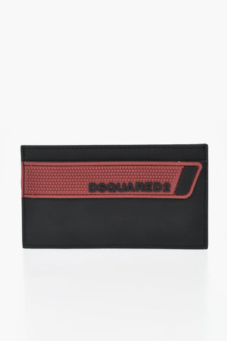 Kartenetui aus veganem Leder mit Pvc-Details