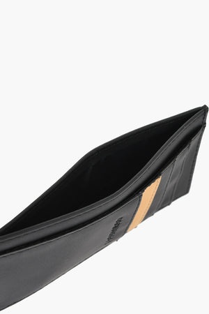 Kartenetui aus veganem Leder mit Pvc-Details