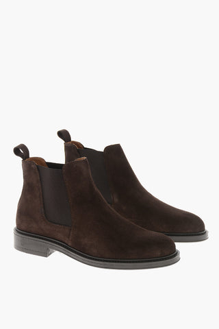Stivaletti Chelsea in Suede con Suola in Gomma