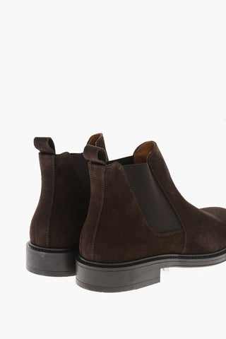 Stivaletti Chelsea in Suede con Suola in Gomma