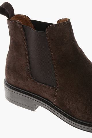 Stivaletti Chelsea in Suede con Suola in Gomma