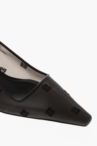 Slingbacks aus Monogram-Mesh mit 5 cm Iconic-Absatz
