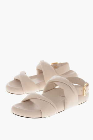 가죽 슬링백 샌들, 청키 솔