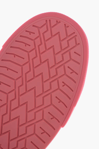 Sneakers Basse in Pelle con Punta in Gomma