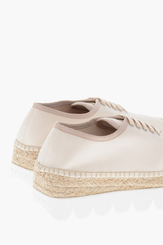 Niedrige Sneaker ESPADRILLAS aus Canvas mit quadratischer Spitze