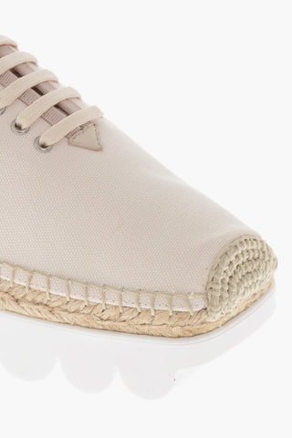 Niedrige Sneaker ESPADRILLAS aus Canvas mit quadratischer Spitze