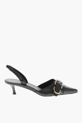 Slingbacks VOYOU aus Leder mit vorderer Schnalle