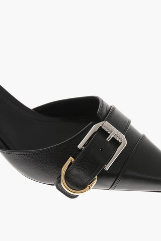 Slingbacks VOYOU aus Leder mit vorderer Schnalle
