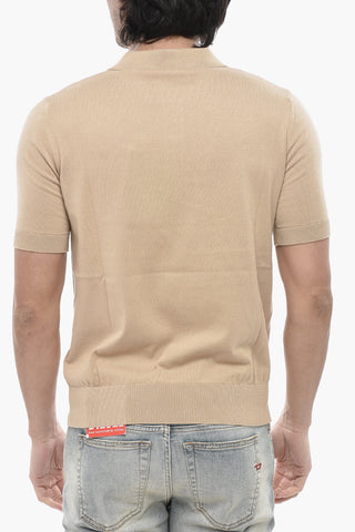 Knit Polo With Applied Logo