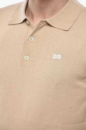 Knit Polo With Applied Logo