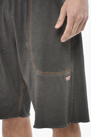 Fleece Shorts P-BASK With Contrast Details