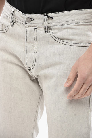 Tapered Leg Low-Rise Jeans BUSTER-X 18cm L32