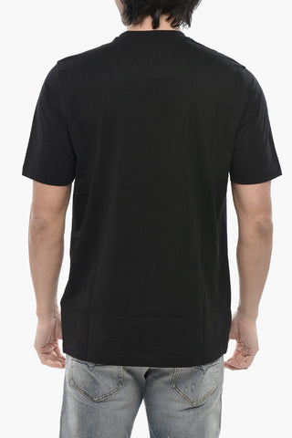 Crewneck Cotton T-Shirt T-JUST-ROCK Printed