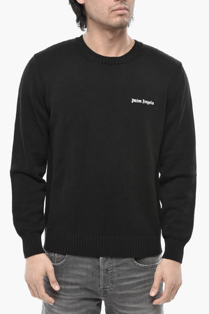 Maglia Girocollo CLASSIC LOGO in Cotone con Logo Ricamato