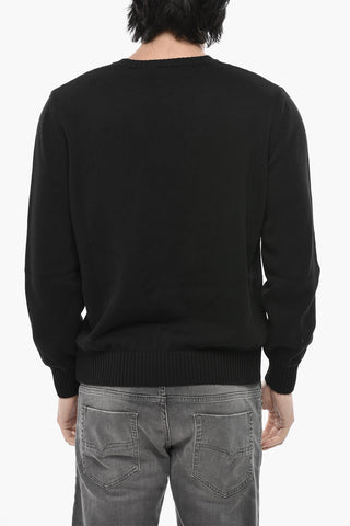 Maglia Girocollo CLASSIC LOGO in Cotone con Logo Ricamato