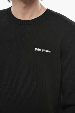 Maglia Girocollo CLASSIC LOGO in Cotone con Logo Ricamato