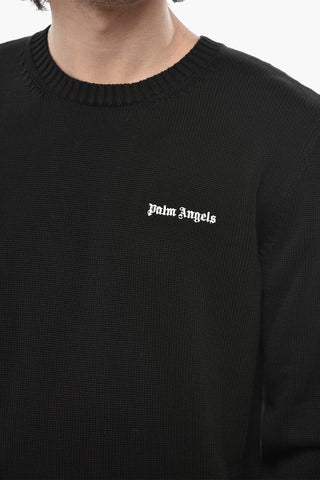 Maglia Girocollo CLASSIC LOGO in Cotone con Logo Ricamato