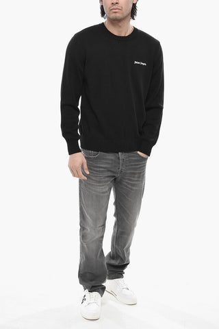 Maglia Girocollo CLASSIC LOGO in Cotone con Logo Ricamato