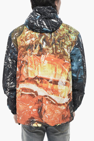 Gemusterte Windjacke J-WARRETT-POSTER Mit Kapuze