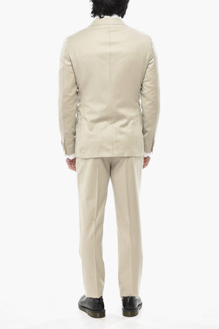 CC COLLECTION 더블브레스트 버진 울 정장 피크 라펠