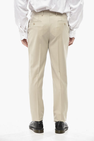 CC COLLECTION 더블브레스트 버진 울 정장 피크 라펠