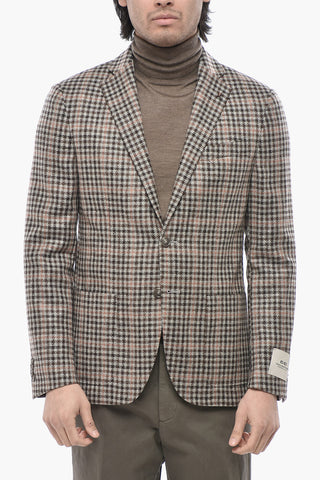 CC COLLECTION Jacke aus Schurwoll-Mix im Gingham-Karo