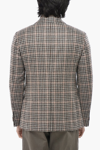 CC COLLECTION Jacke aus Schurwoll-Mix im Gingham-Karo