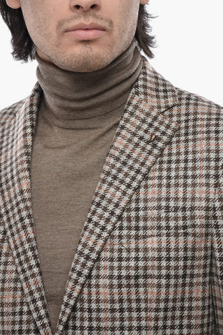 CC COLLECTION Jacke aus Schurwoll-Mix im Gingham-Karo