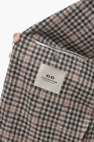 CC COLLECTION Jacke aus Schurwoll-Mix im Gingham-Karo