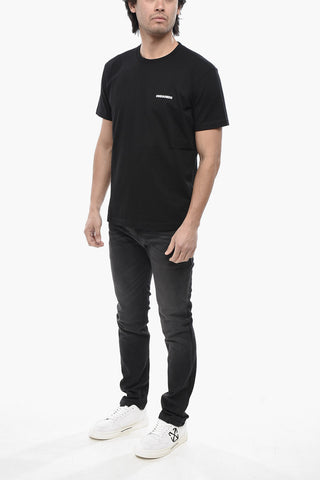 Rundhals-T-Shirt HEADQUARTER mit Druck auf der Rückseite