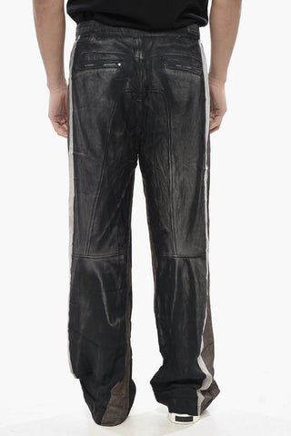 캐주얼 팬츠 P-AFTER 콘트라스트 사이드 스트라이프