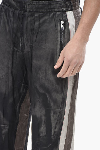 캐주얼 팬츠 P-AFTER 콘트라스트 사이드 스트라이프