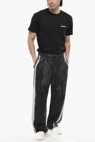 캐주얼 팬츠 P-AFTER 콘트라스트 사이드 스트라이프