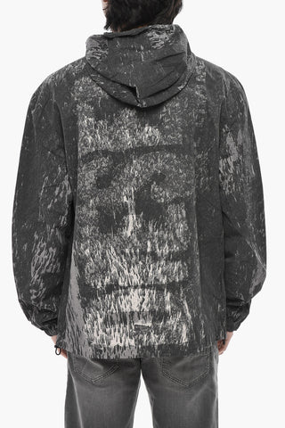 Nylon-Windjacke J-BRICK mit Acid-Wash-Effekt