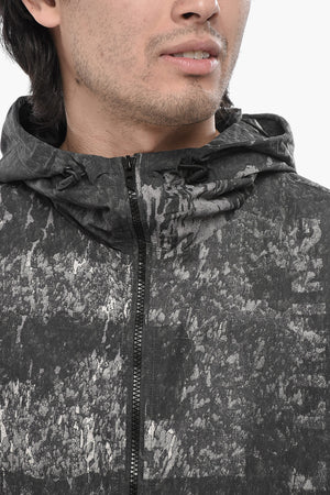 Nylon-Windjacke J-BRICK mit Acid-Wash-Effekt