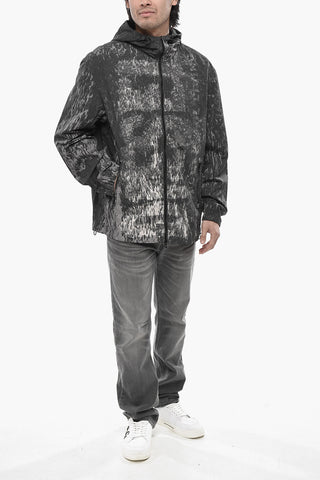 Nylon-Windjacke J-BRICK mit Acid-Wash-Effekt