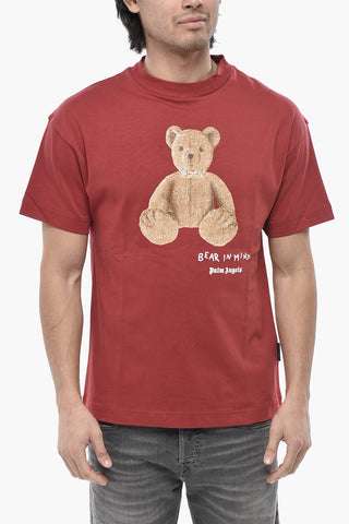 크루넥 티셔츠 BEAR IN MIND 프린트
