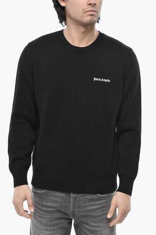 Maglia Girocollo CLASSIC LOGO in Cotone con Logo Ricamato