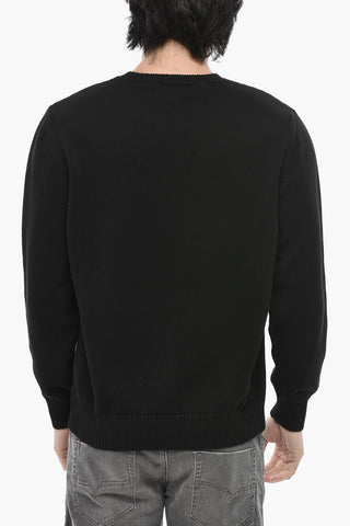 Maglia Girocollo CLASSIC LOGO in Cotone con Logo Ricamato