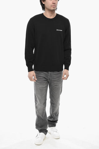 Maglia Girocollo CLASSIC LOGO in Cotone con Logo Ricamato