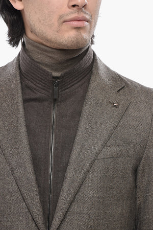 CC COLLECTION Jacke Aus Schurwolle Mit Abnehmbarem Brustteil