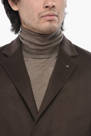 CC COLLECTION Plain Wool and Cashmere Coat