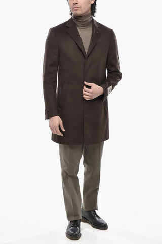 CC COLLECTION Plain Wool and Cashmere Coat
