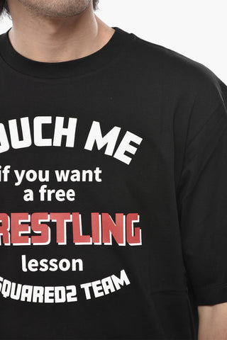 Rundhals-T-Shirt WRESTLING aus Baumwolle