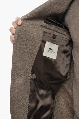 CC COLLECTION Giacca in Lana Vergine con Revers Classico