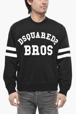 Rundhals-T-Shirt D2 BROS aus bedruckter Baumwolle