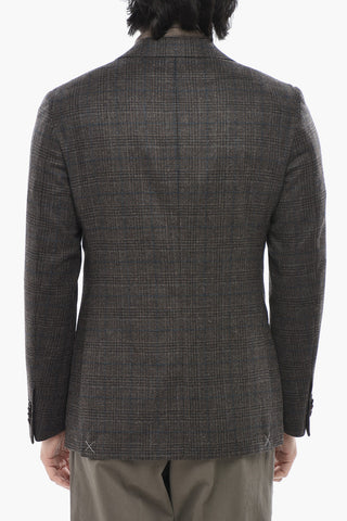 CC COLLECTION Virgin Wool and Cashmere Two-Button Blazer