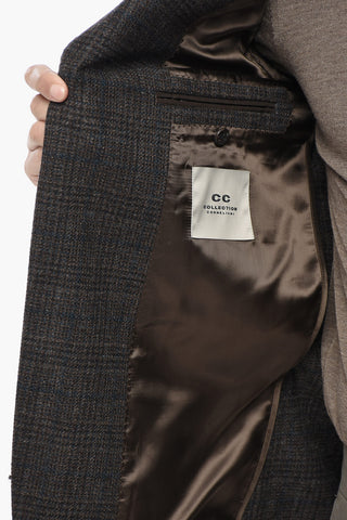 CC COLLECTION Virgin Wool and Cashmere Two-Button Blazer