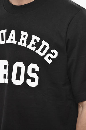 Rundhals-T-Shirt D2 BROS aus bedruckter Baumwolle