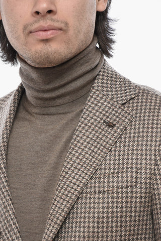 CC COLLECTION Two-Button Virgin Wool Blend Blazer with Patch Pockets